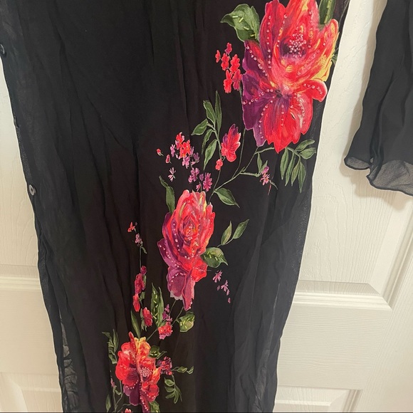 Avenue sheer midi w/ double side slits - Picture 2 of 4